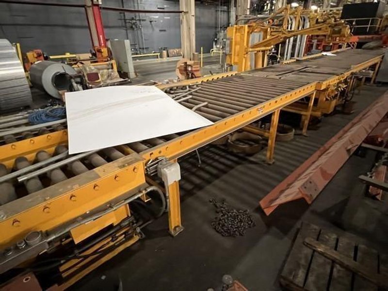 72" x 10,000 LB Banding Line With 5 Ton Monorail System STOCK #3044