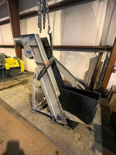 12" X 108" POWERED INCLINE PARTS CONVEYOR STOCK# 3278