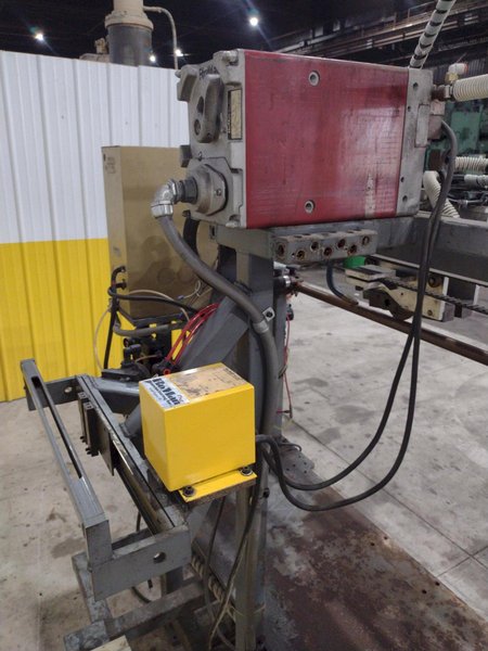 48" LONGUTUDINAL SEAM WELDER WITH ROMAN WELDER &amp; ENTRON CONTROLS: STOCK #21743