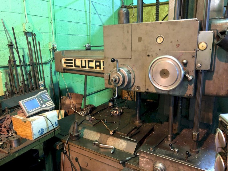 4" LUCAS MODEL #44IB-72 HORIZONTAL BORING MILL: STOCK 18230