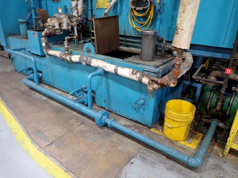 24" x 24" RANSOHOFF 3-STAGE STEEL MESH CONVEYOR PASS THROUGH PARTS WASHER: YOBRO #24301