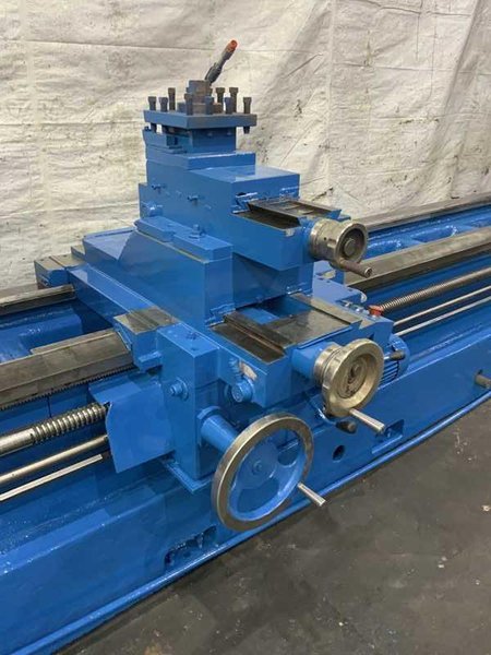 40"/56" X 160" GRUTZPE TIMEMASTER MODEL 4000/500 DOUBLE CHUCK ENGINE LATHE 5.75" HOLE: STOCK 11413