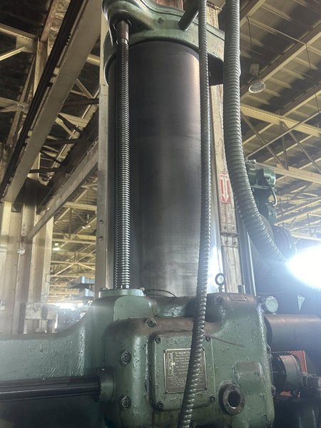 8' X 19" CINCINNATI BICKFORD RADIAL DRILL. STOCK # 036326