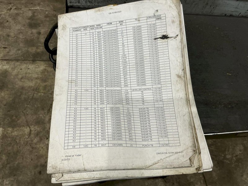 20 TON IOWA PRECISION MODEL #HP20T HYDRAULIC CUTOFF PRESS with DIE ACCELERATOR AND BECK CONTROLS: YOBRO #25049
