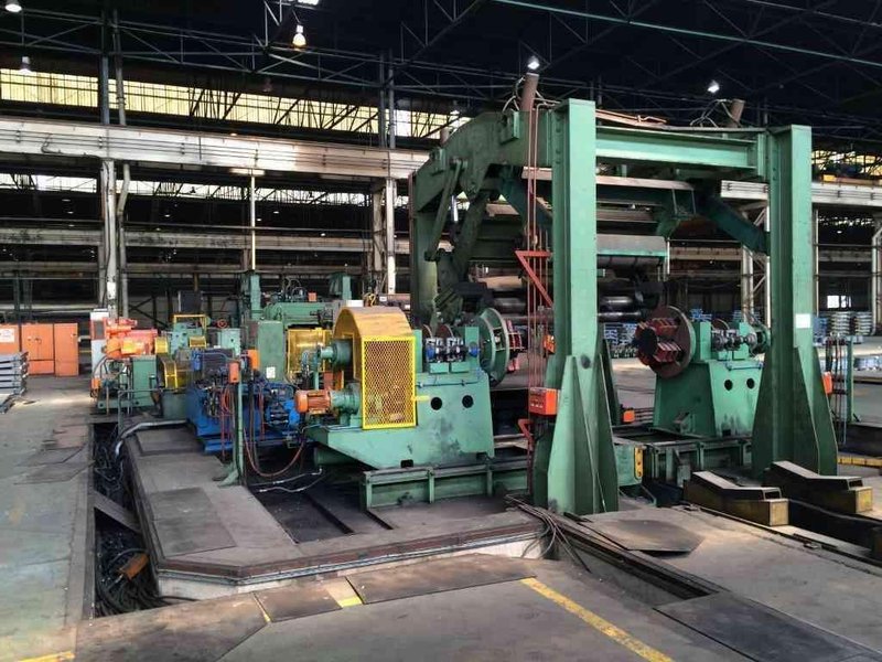 96" x 0.550" x 60,000# Delta Cut To Length Line STOCK #3200