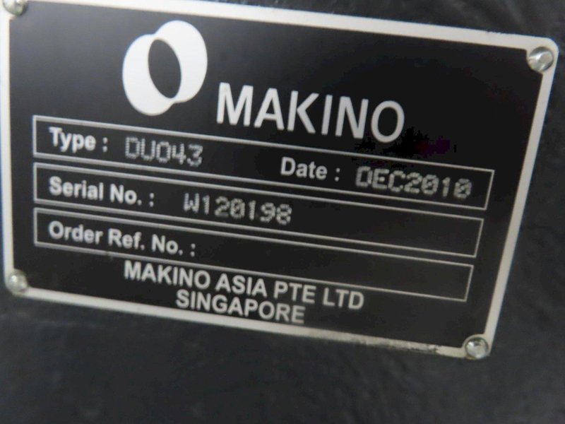 Makino Duo43 CNC Wire Type EDM, MGW-S6 Control, 34.25" x 29.72" Tank (Machine Prepped for Shipment)- Auction Item