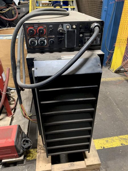 120" X 3/8" PANDJIRIS MODEL 120I-50 SEAM WELDER WITH LINCOLN POWERWAVE: STOCK # 71485