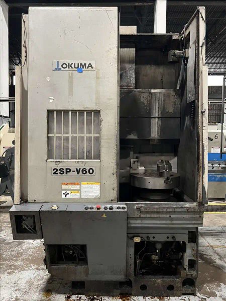 Okuma 2SP-V60 Twin Spindle CNC Vertical Turret Lathe. 24" Chucks. New-2006