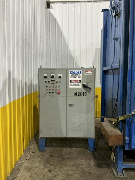 60" x 60" BCP MODEL #A4-9479 SPINNER HANGER SHOT BLAST MACHINE, NEW 1999: YOBRO #26149