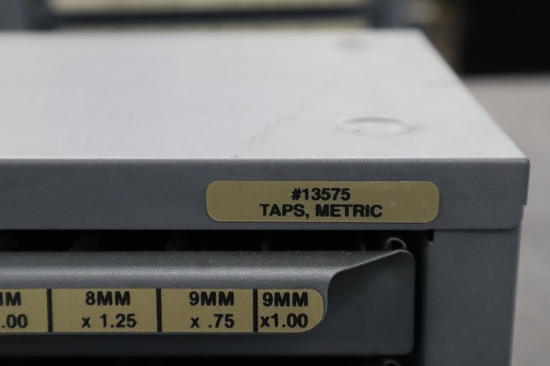 Huot Drill Index, Metric Taps - 3 Drawer- Auction Item