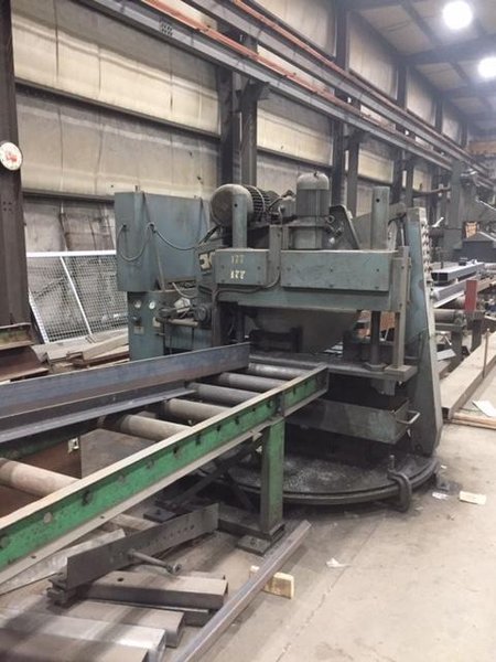 35.8" KALTENBACH MODEL #HDM 800 MITRE AUTO FEED COLD SAW WITH CONVEYOR