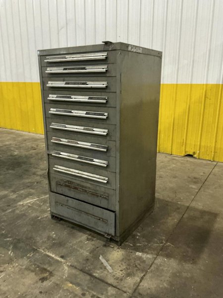 11 DRAWER X 30” X 28” X 59”  LYON TOOL STORAGE CABINET: YOBRO #26068