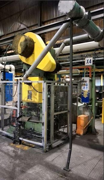 100 TON WILKINS &amp; MITCHELL HOT FORGING PRESS W/ SUB PRESS