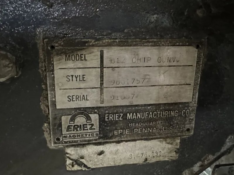 ERIEZ TGF-TRAC 12" WIDE MAGNETIC CONVEYOR, STOCK# 14368J