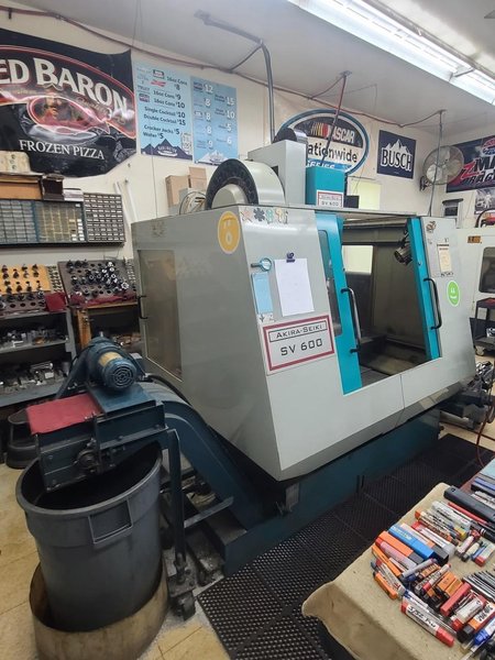 Akira Seiki SV600 CNC VMC, 1998 – New Spindle