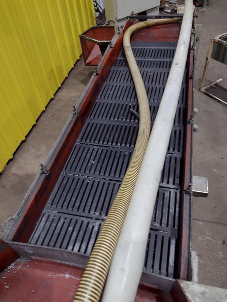 60" X 8 CU FT ALMCO MODEL V8-S TUB TYPE VIBRATORY DEBURRING FINISHING SYSTEM: STOCK #18832
