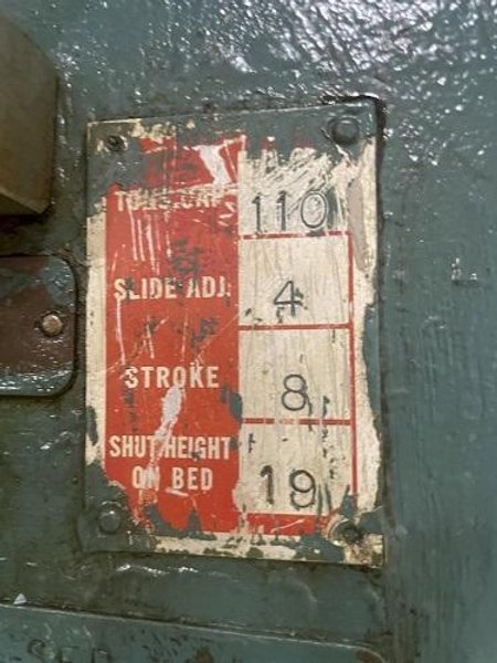 110 TON BLISS C-110 OBI PRESS