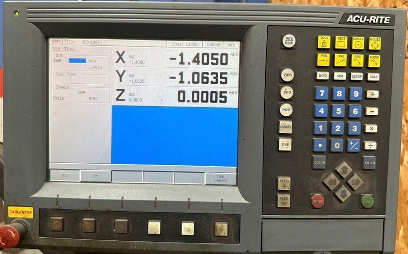 Kent KTM-3VS 9″ x 42″ Variable Speed CNC Vertical Milling