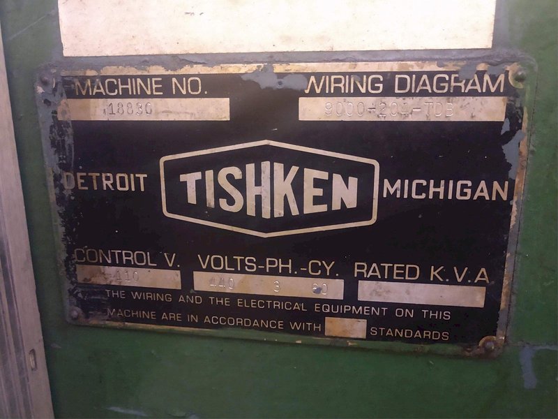 10 STAND X 2" ARBOR X 8" ROLL SPACE TISHKEN MODEL #10-MW-2 ROLLFORMER: STOCK #14586