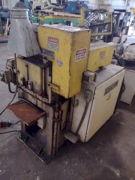 25,000 LB. MITCHELL (4) DIE IN LINE TUBULAR CONVEYOR ROLL SHAFT END FORMING MACHINE: STOCK #15298