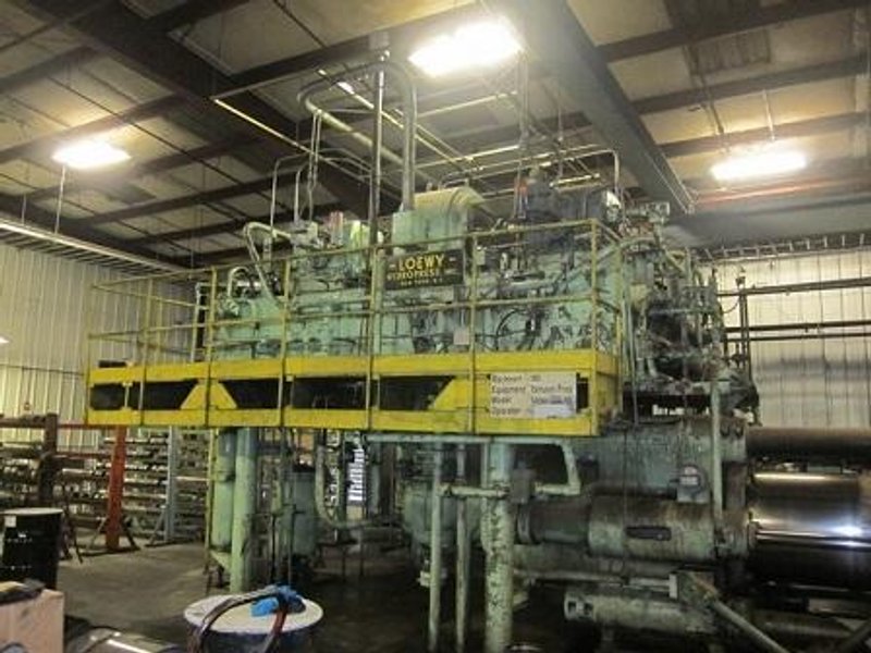 1700 TON LOEWY OIL HYD. COPPER ROD/TUBE EXTRUSION PRESS W/ INTERNAL PIERCER   Stock # 14703