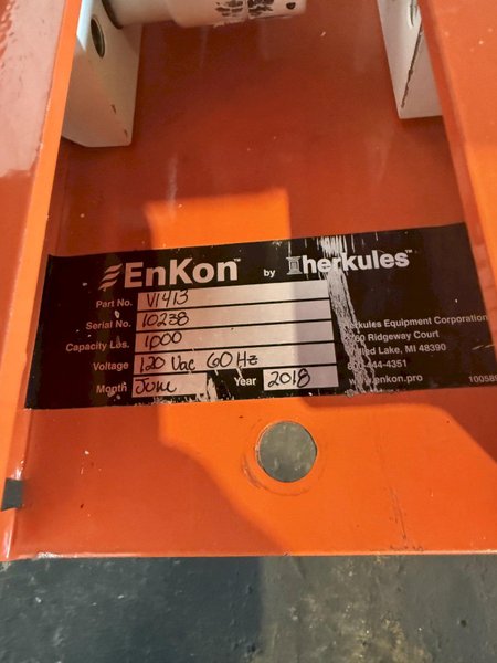 (NEW) 2000 LB X 24" X 60" HERKULES V1413 HYDRAULIC LIFT TABLE. STOCK # 0887025