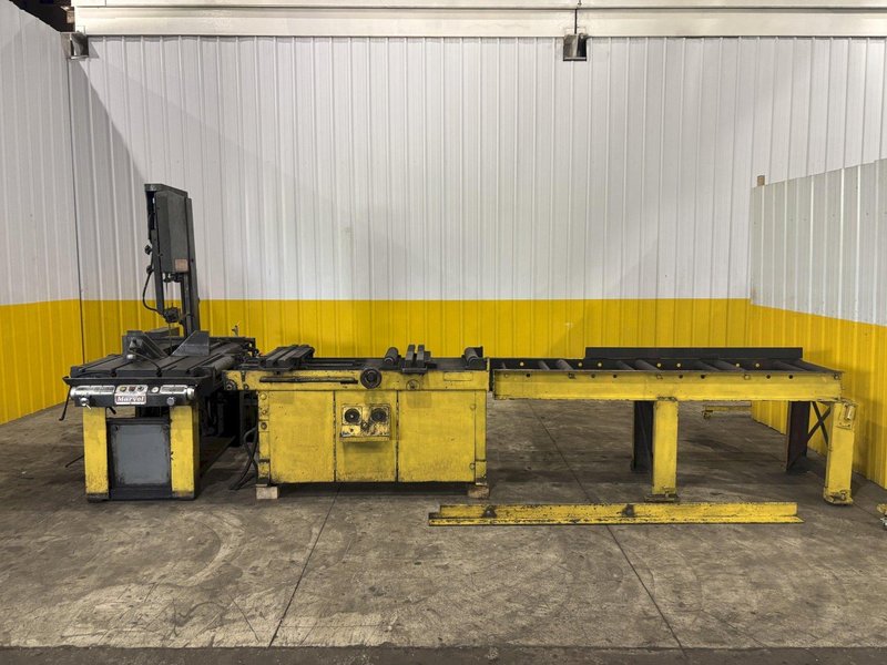 18” X 20” MARVEL MODEL #81/M4 AUTOMATIC MITRE HEAD VERTICAL BAND SAW &amp; FEED TABLE: STOCK #23277
