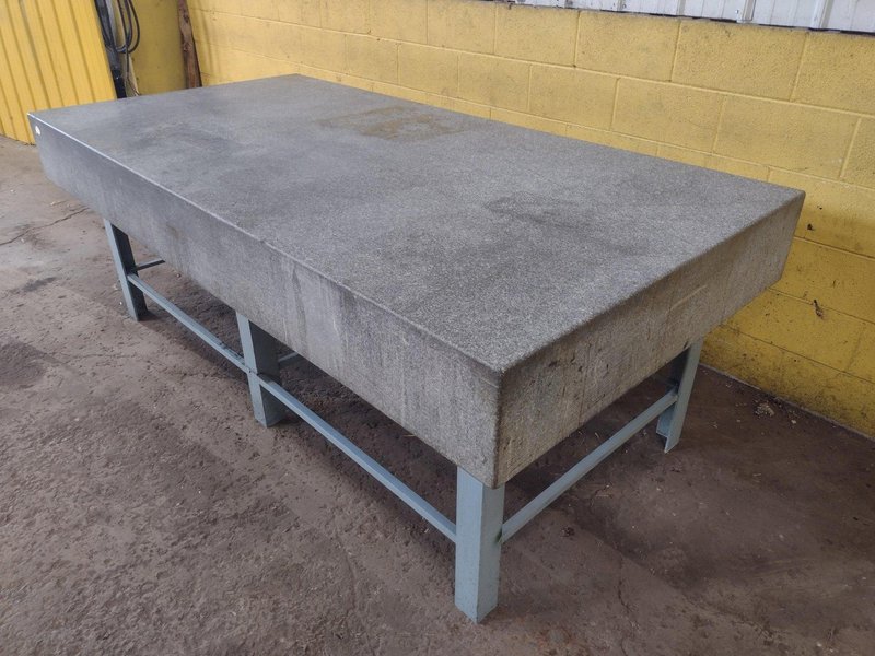 8' X 4' X 10" CHALLENGE PRECISION LAYOUT INSPECTION GRANITE TABLE: STOCK #23807