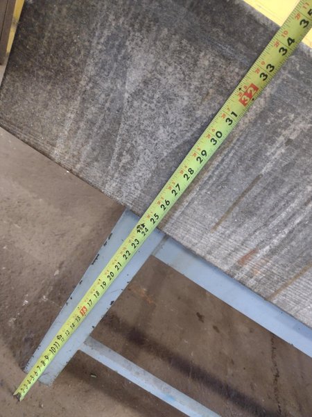 8' X 4' X 10" CHALLENGE PRECISION LAYOUT INSPECTION GRANITE TABLE: STOCK #23788