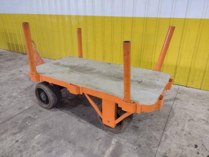 (2) 72" X 36" A STREICH &amp; BROS HEAVY DUTY FLAT BED TOW CARTS: STOCK #23688