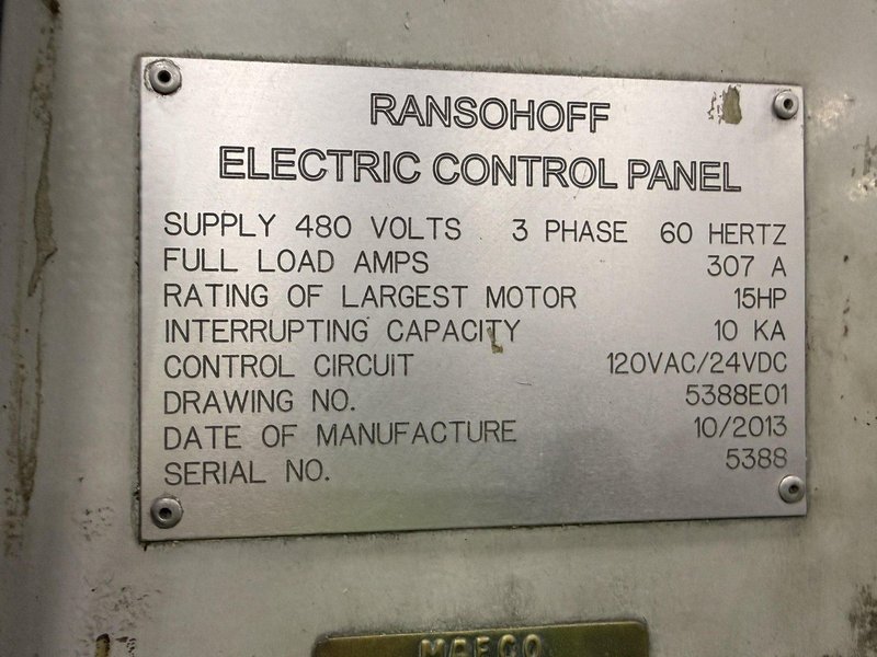 48" X 3-STAGE RANSOHOFF ROTARY DRUM BATCH AUTOMATIC PARTS DEBURR &amp; WASHER SYSTEM, NEW 2013: YOBRO #24300