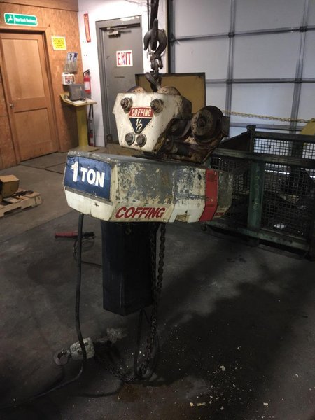 1 TON COFFING CHAIN HOIST STOCK# 2210