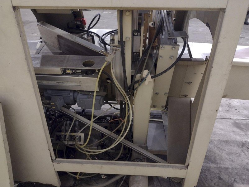 6" HIGH X 14" WIDE WEINIG DIMTER  OPTICUT MODEL #S75 CROSS-CUT AUTOMATIC WOOD SAW, NEW 2003: STOCK #22923