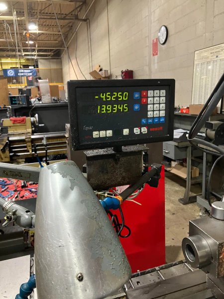 1980 G20 120" Engine Lathe w/ 2-Axis DRO