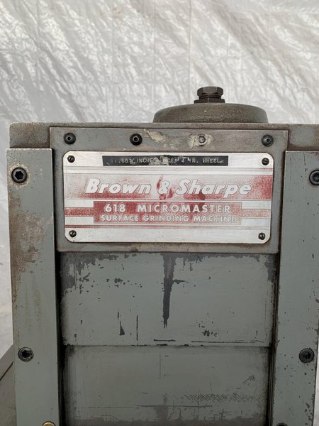 6" X 18" BROWN &amp; SHARPE 618 MICROMASTER SURFACE GRINDER. STOCK # 0683724.