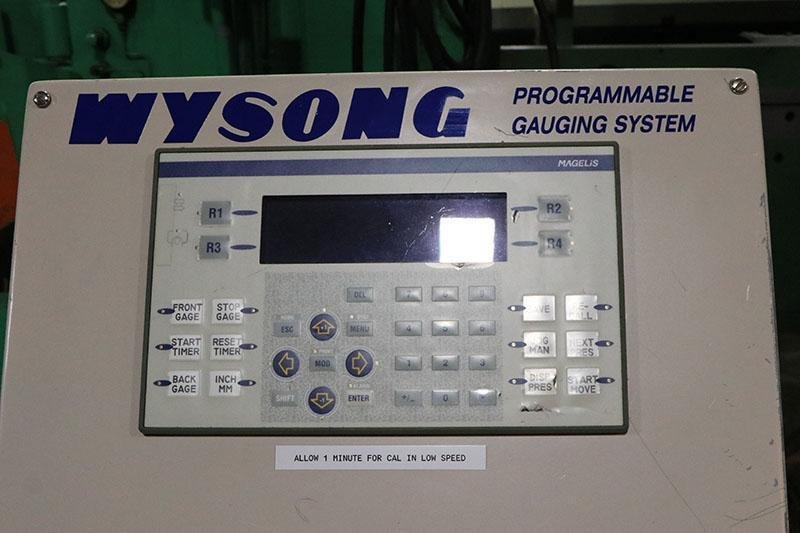 1/4" X 10' WYSONG MECHANICAL POWER SQUARING SHEAR MODEL 1025