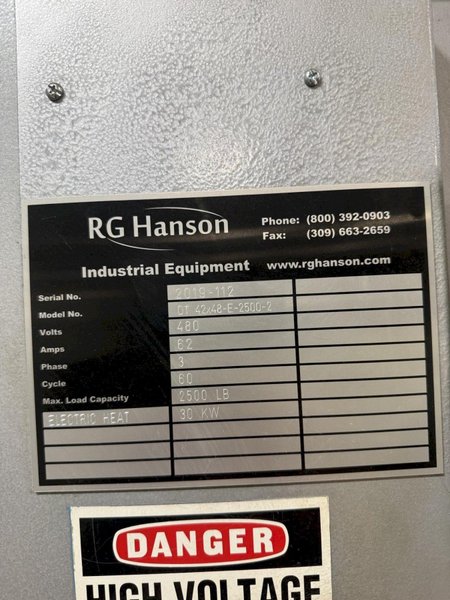 42" X 48" RG HANSEN STANLESS STEEL ROTARY TABLE PARTS WASHER, NEW IN 2019: YOBRO #26379