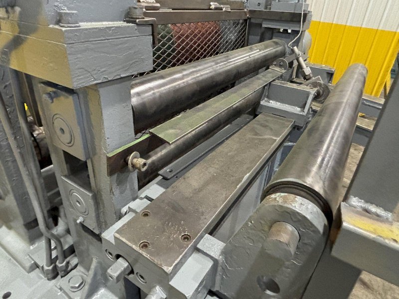 36”  YODER MODEL #M3 POWERED SLITTING HEAD w/ POWERED FEED &amp; HOLD DOWN ROLLS : STOCK #22953