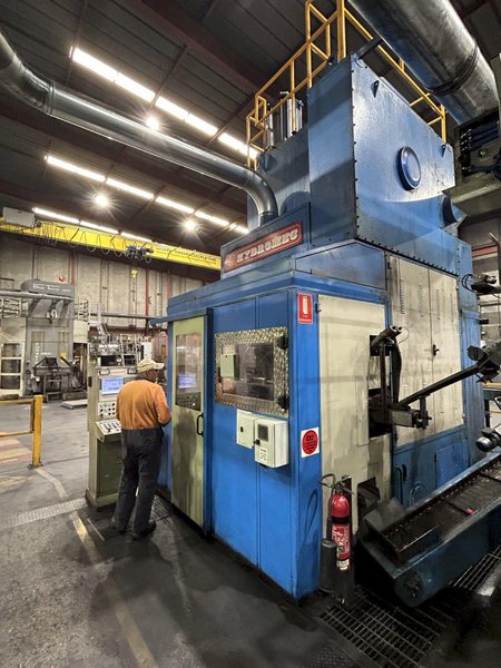 400 TON HYDROMEC HF4000 FORGING PRESS CELL W/ CEFI INDUCTION UNIT