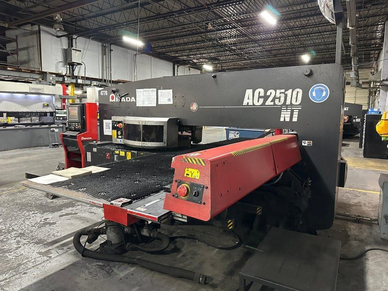 22 Ton Amada AC2510NT CNC Turret Punch, 2008