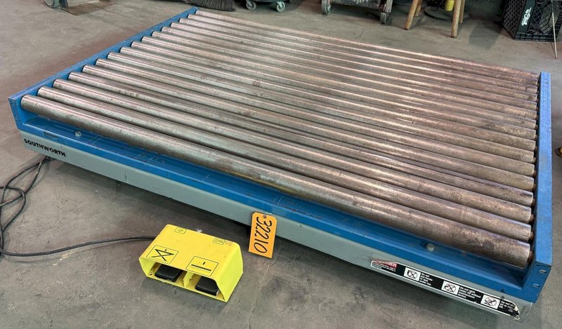 1700 Lb. Southworth Hydraulic Lift Table, 48" x 72" Top, 43" Raised, 1 Phase