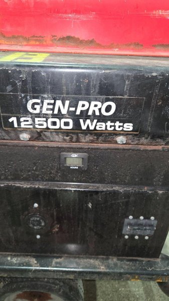 GILLETTE GPE-125EH-3-2 208V 38AMPS GENERATOR USED