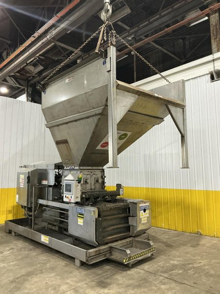 30" X 30" HARMONY ENTERPRISES MODEL #PERFSSHB24 STAINLESS STEEL EXTRACT PLUS HORIZONTAL BALER &amp; PERFERATOR, FOR ALUMINUM CAN &amp; BOTTLES LIQUID EXTRACTION: YOBRO #25023