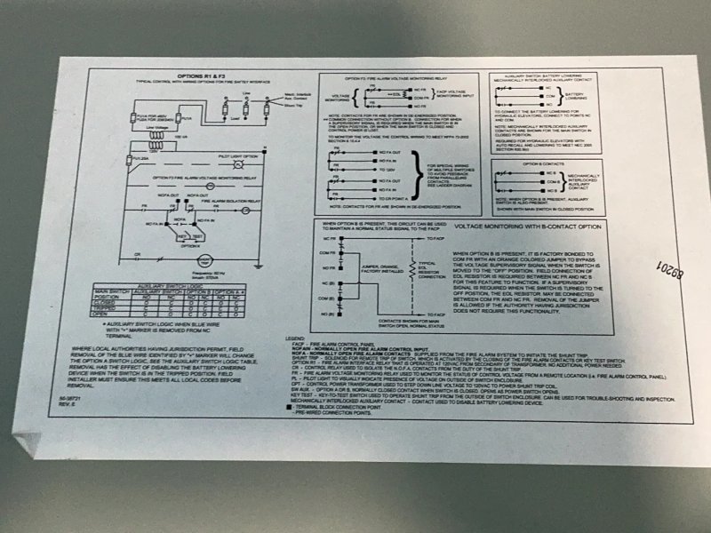 Siemens Elevator Disconnect Power Module Switch - Ecs1t1r1rf3nb