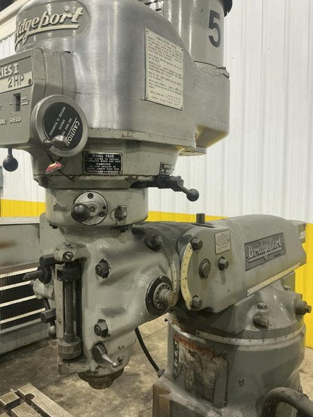 2 HP BRIDGEPORT SERIES I VERTICAL RAM TYPE KNEE MILL WITH DRO: YOBRO #26190