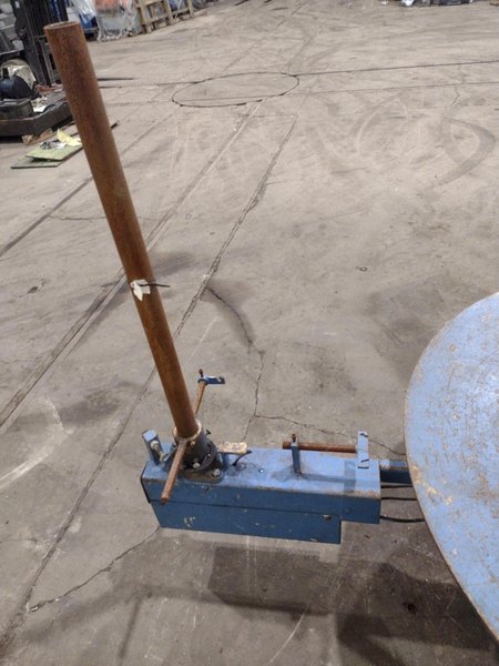 5,500 LBS X 48" AWC ACCRA WIRE CONTROLS MODEL #F-200AF HORIZONTAL PALLET TYPE POWERED DE-COILER REEL: STOCK #19270