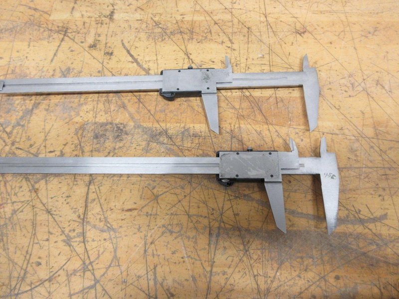 Mitutoyo (2pcs) ABSOLUTE Digimatic 12" Digital Caliper **Missing Thumb Rollers**- Auction Item
