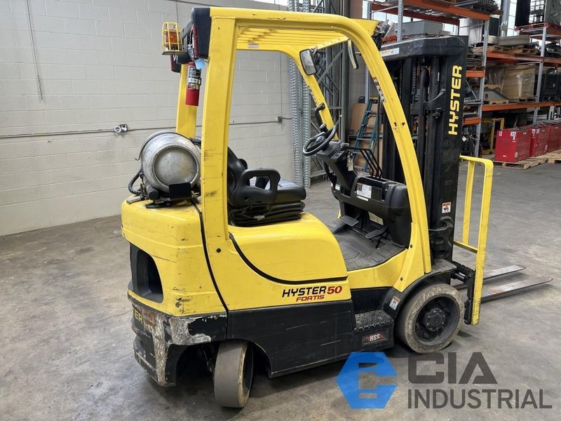 2021 - 5,000 LB. HYSTER S50FT SOLID TIRE LP GAS FORKLIFT
