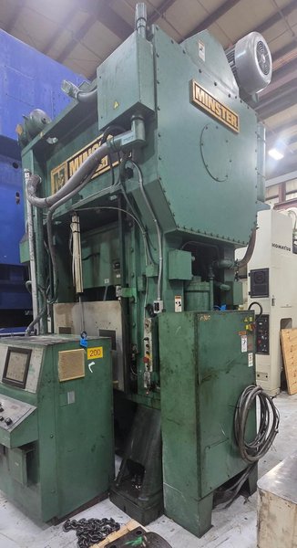 Minster Highspeed 300-ton Capacity Model E2-300-54-40 Straight Side Mechanical Stamping Press For Sale, Year 2000