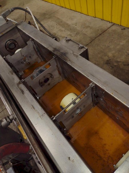 4" CAPACITY ULTRASONIC BAR &amp; TUBE CONTINUOUS WASHER: STOCK #22589